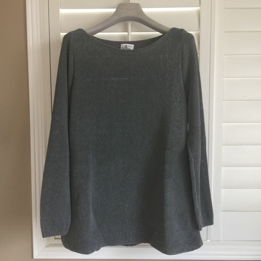 Club Monaco grey Italian Yarn sweater